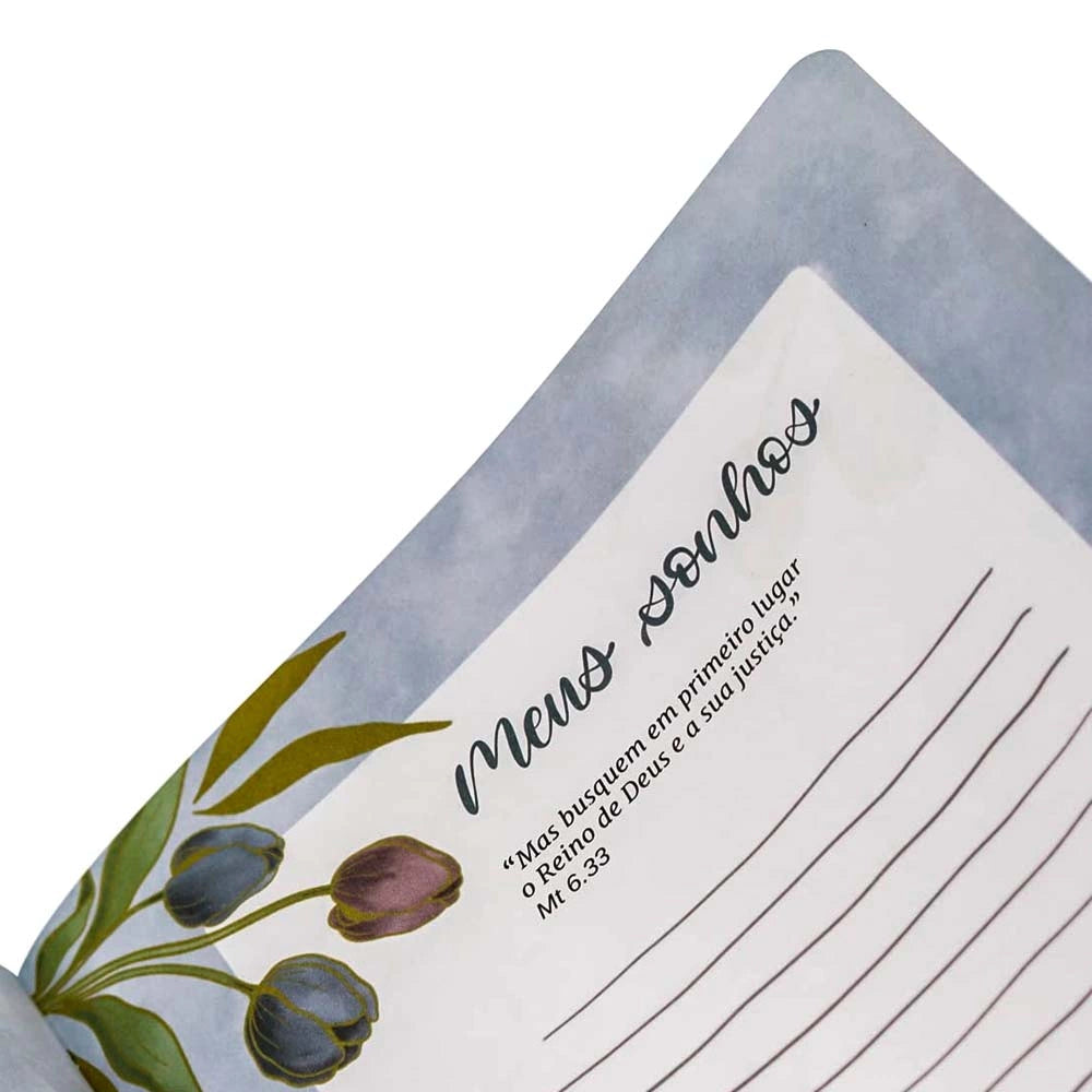 A Bíblia De Estudo Da Mulher Nova Edição Média Capa Tulipa Azul Turquesa