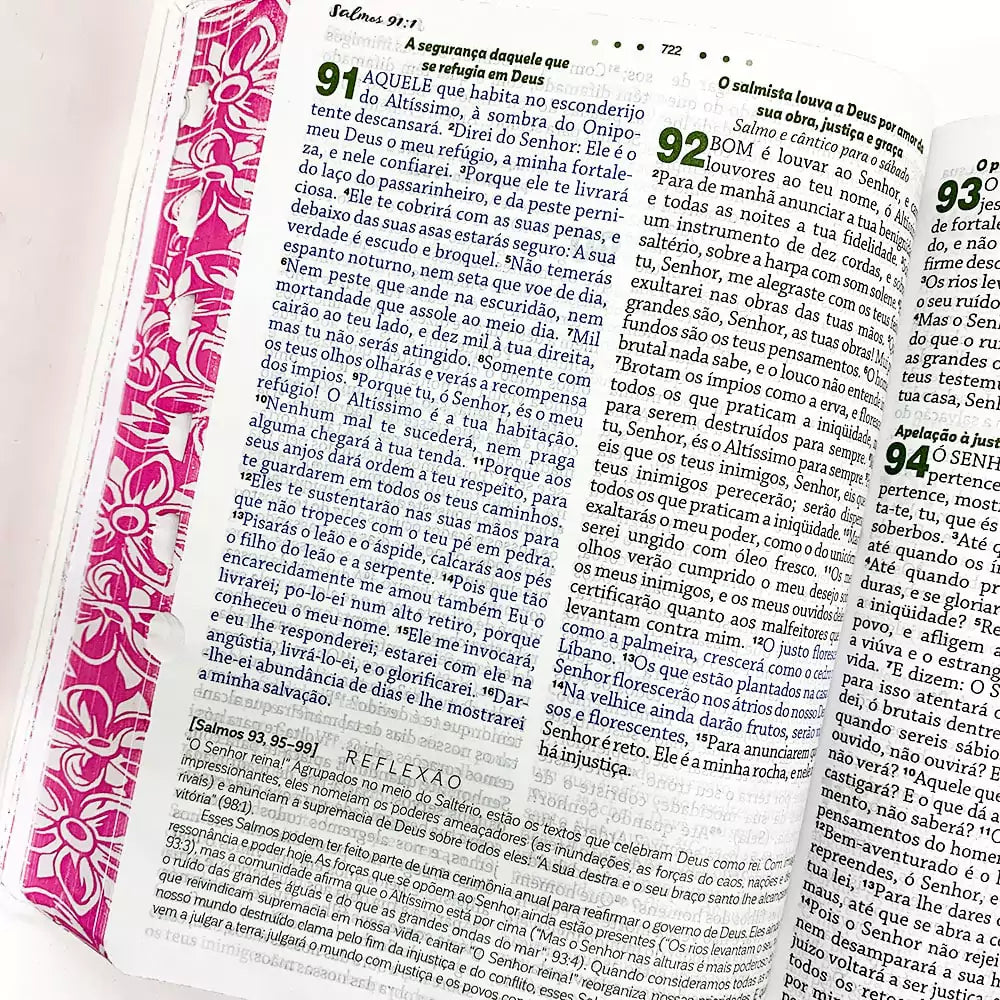BÍBLIA DE ESTUDO DA MULHER DE DEUS LETRA GRANDE PINK EDIFIQUE