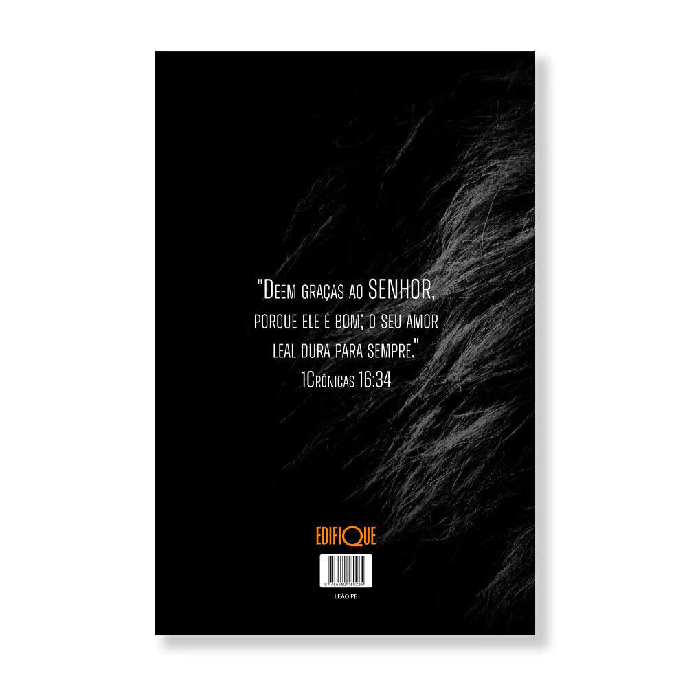 BIBLIA NVI LEAO COM OLHOS DE FOGO