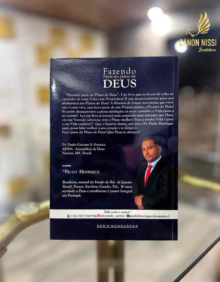 LIVRO FAZENDO PARTE DO PLANO DE DEUS