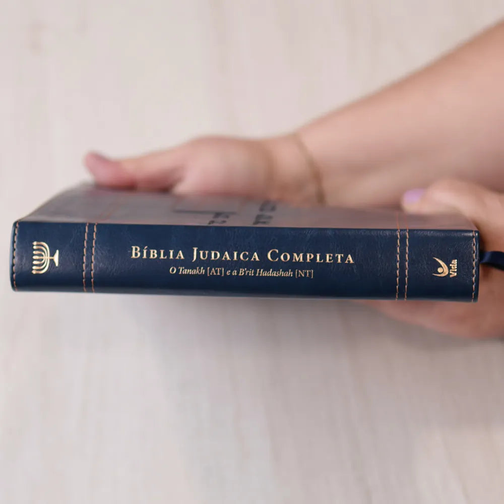 Bíblia Judaica Completa | Letra Normal | Capa Luxo Azul