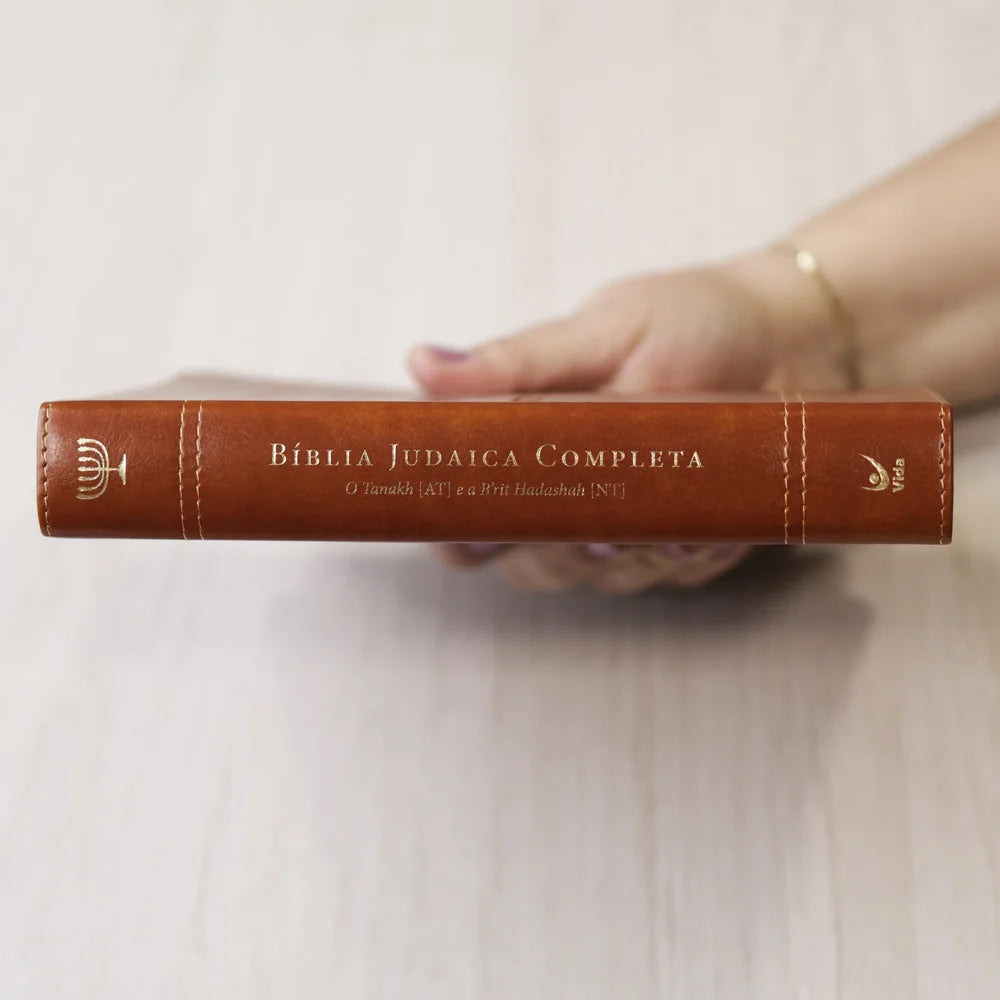 Bíblia Judaica Completa | Letra Normal | Capa Luxo Marrom