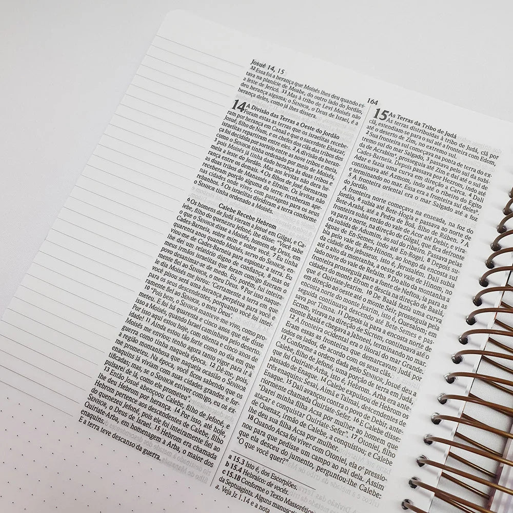 BÍBLIA ANOTE ESPIRAL PRIMAVERA | NVI | COM ESPAÇO PARA ANOTAÇÕES