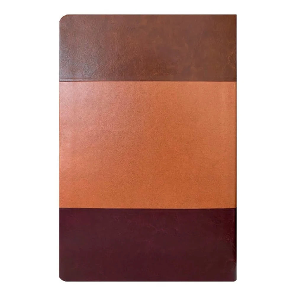 BÍBLIA DE ESTUDO | KING JAMES ATUALIZADA | FULL COLOR | CAPA PU | MARROM, CARAMELO E BORDÔ