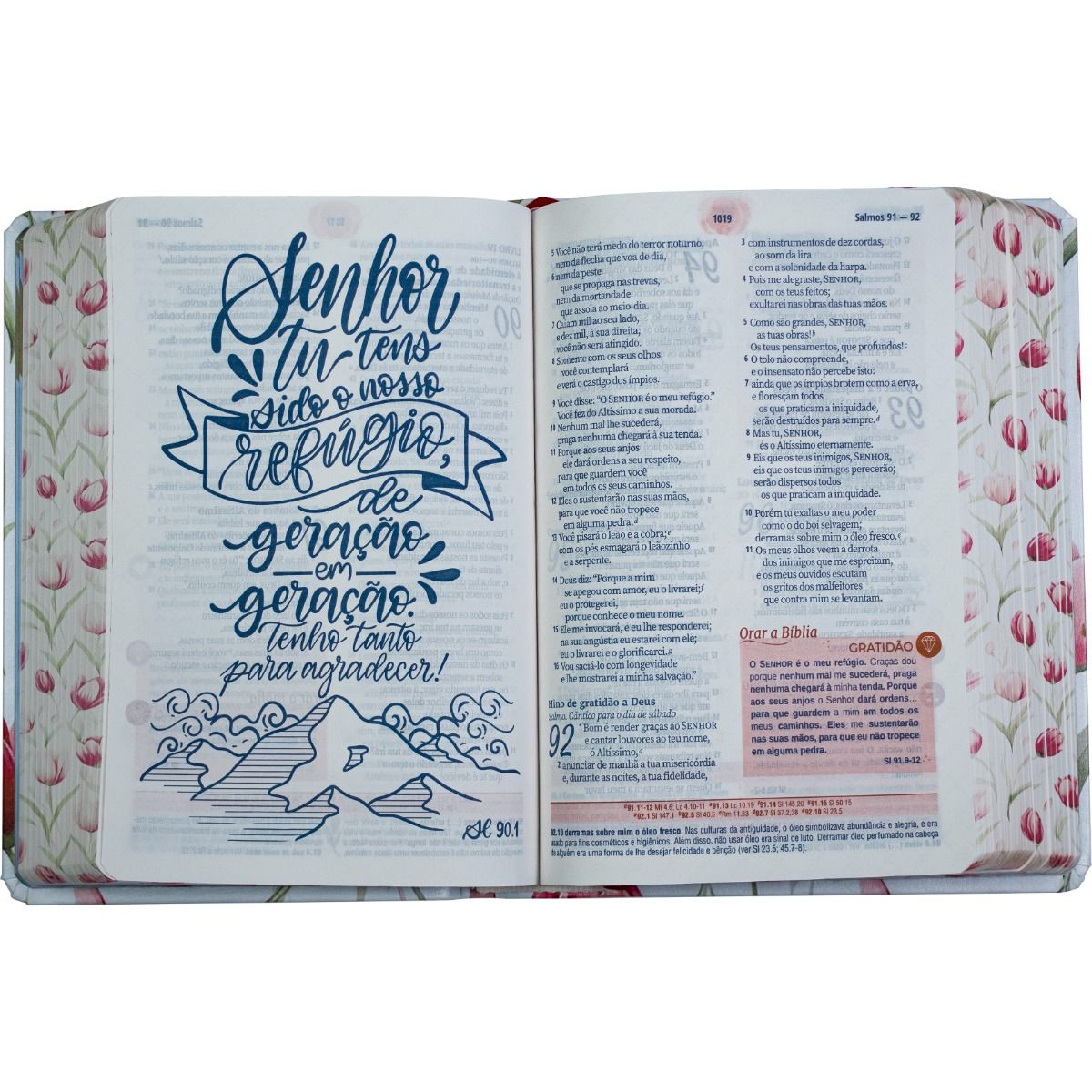 Women's Bible NA065NBEM - White Tulips