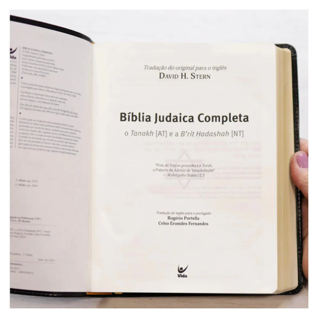 Bíblia Judaica Completa | Letra Normal | Capa Luxo Marrom