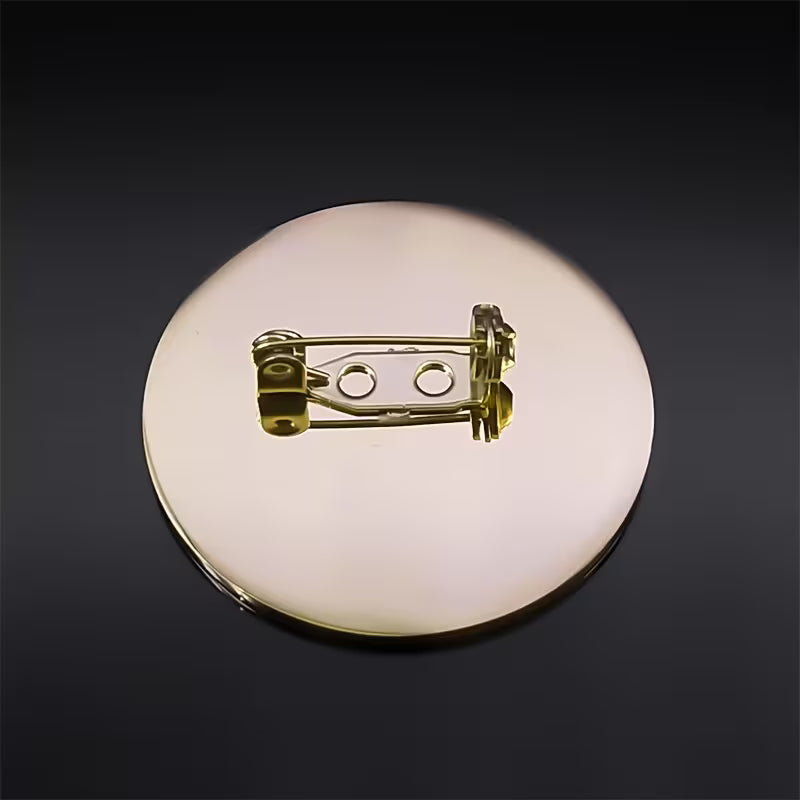 PIN METÁLICO DE ALFABETO HEBRAICO AÇO INOXIDÁVEL PRATA