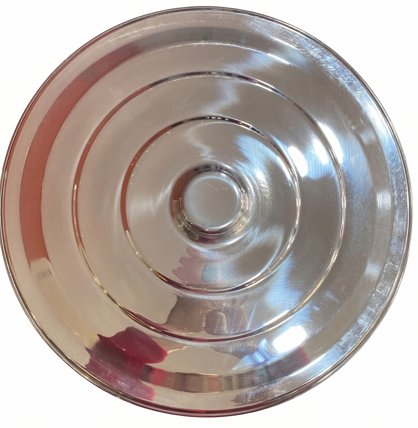 Large silver aluminum tray for Holy Communion with 54 chalices