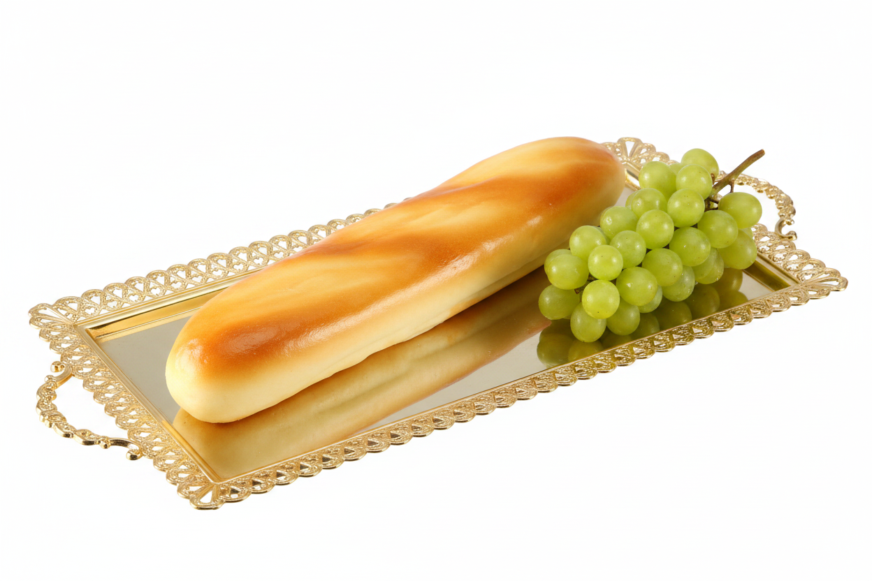 PÃO BAGUETE LONGO DECORATIVO (28cm x 6cm)