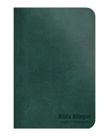BÍBLIA BILÍNGUE | PORTUGUÊS E INGLÊS | NVT | LETRA GRANDE | CAPA FLEXÍVEL ESMERALDA