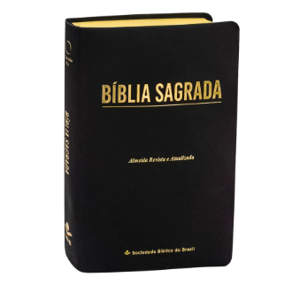 Bíblia Sagrada ARA Letra Gigante com Índice - Linha Ouro Preto
