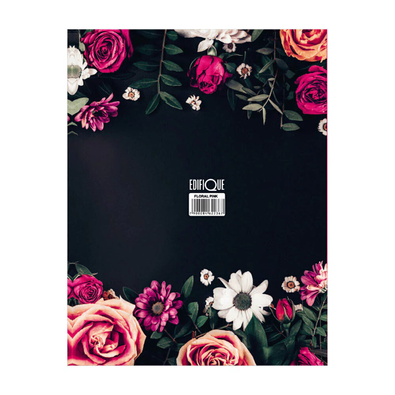 BIBLIA FLORAL PINK COM HARPA