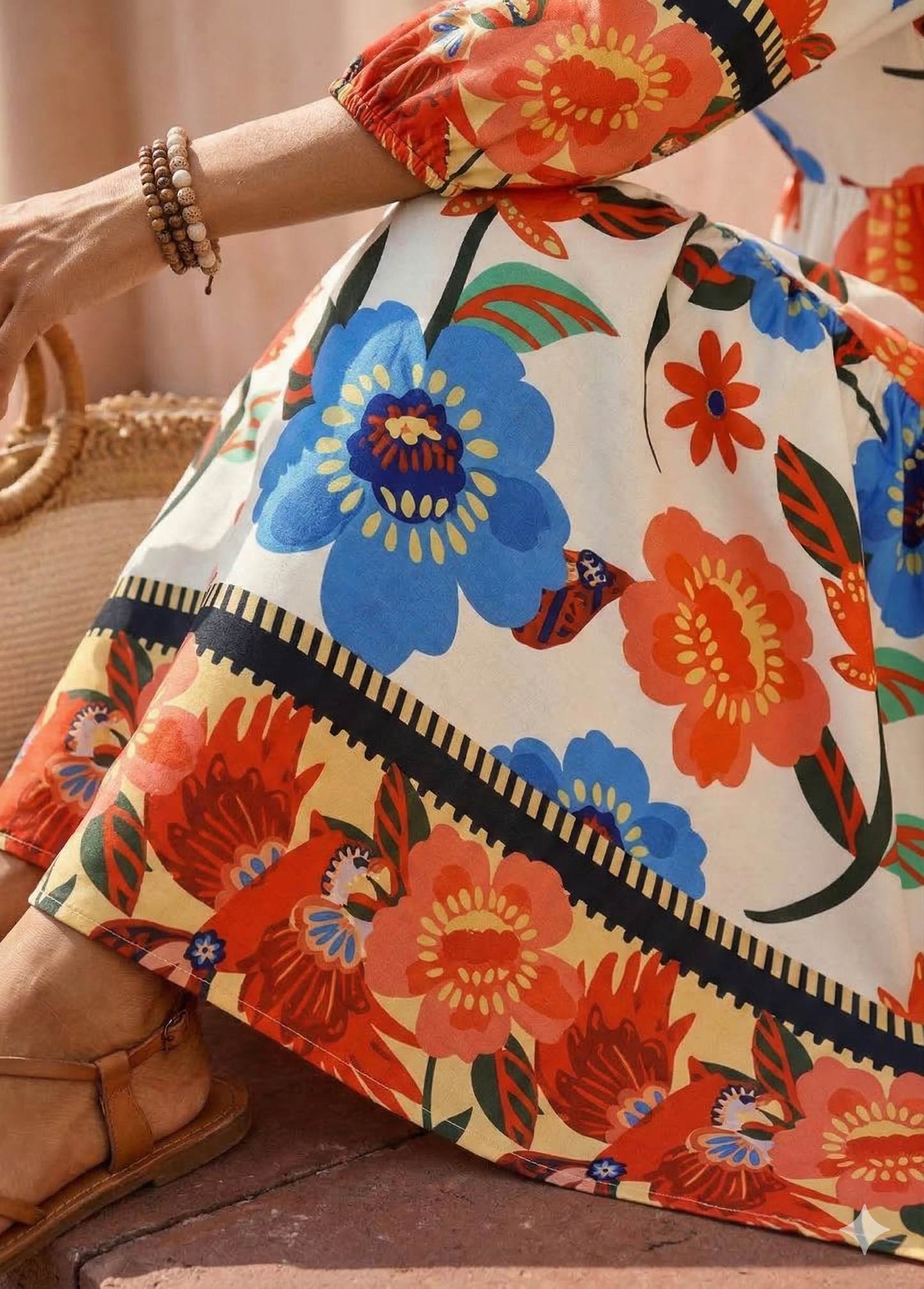 VESTIDO LONGO BOHO FLORAL