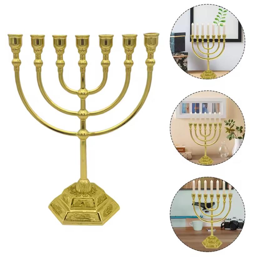 Candelabro Menorah Gold