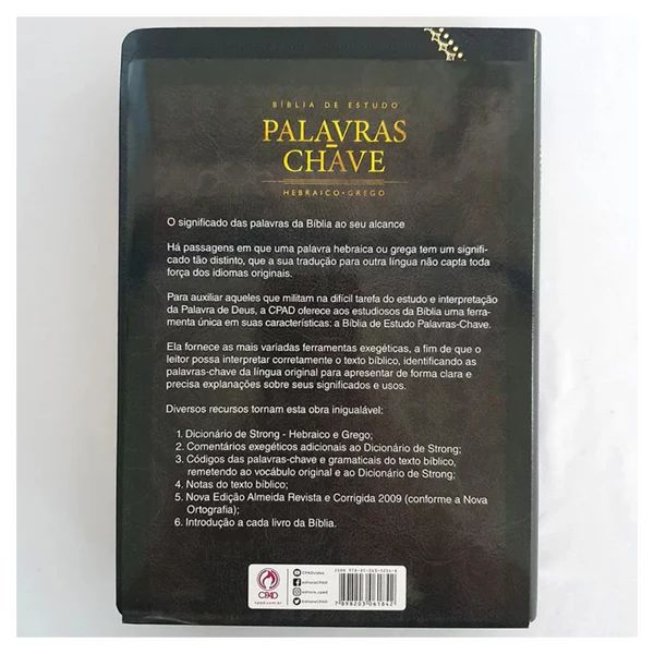 BÍBLIA DE ESTUDO PALAVRAS - CHAVE PRETA