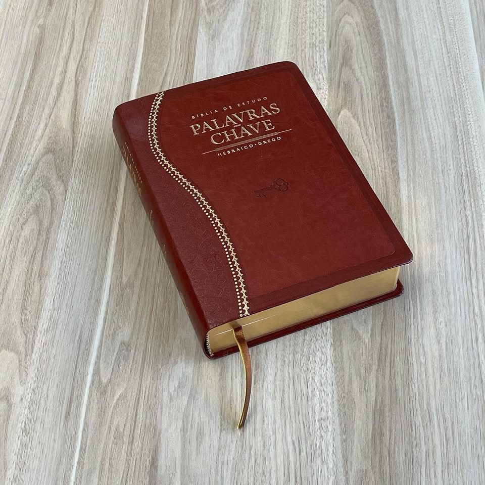 BÍBLIA DE ESTUDO PALAVRAS - CHAVE MARROM