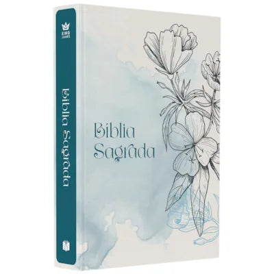 BIBLIA FLORES CAPA BROCHURA KIG JAMES