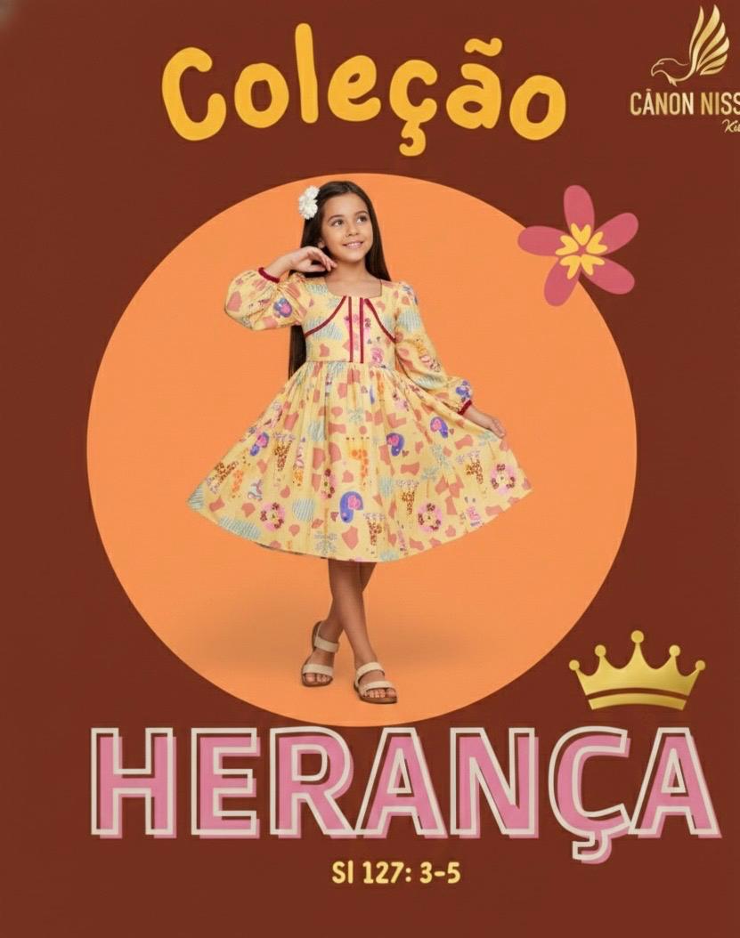 VESTIDO KIDS AGNES MANGA LONGA