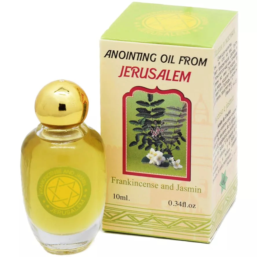 ÓLEO DE UNÇÃO OLÍBANO E JASMIM 10ML | FEITO EM ISRAEL