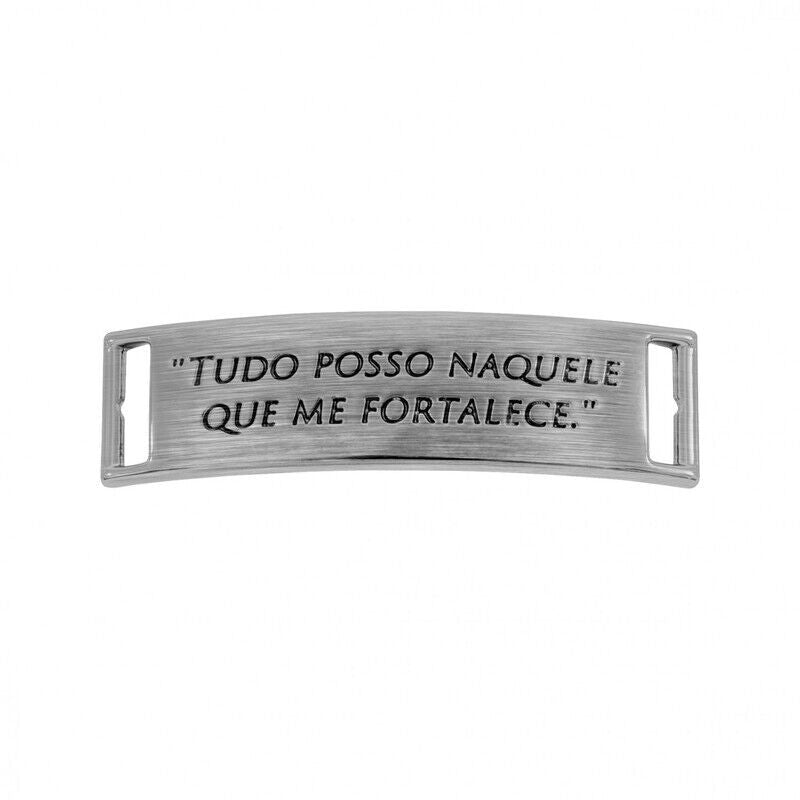BRIDÃO TUDO POSSO NAQUELE QUE ME FORTALECE GRAFITE ESCOVADO 51MM