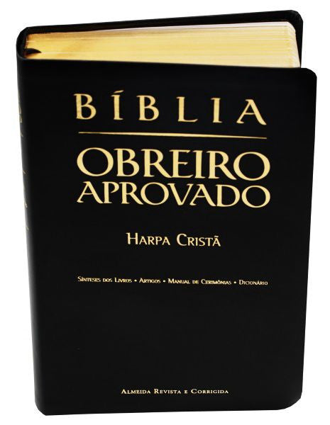ARC Approved Worker's Bible with Harp - Medium Black