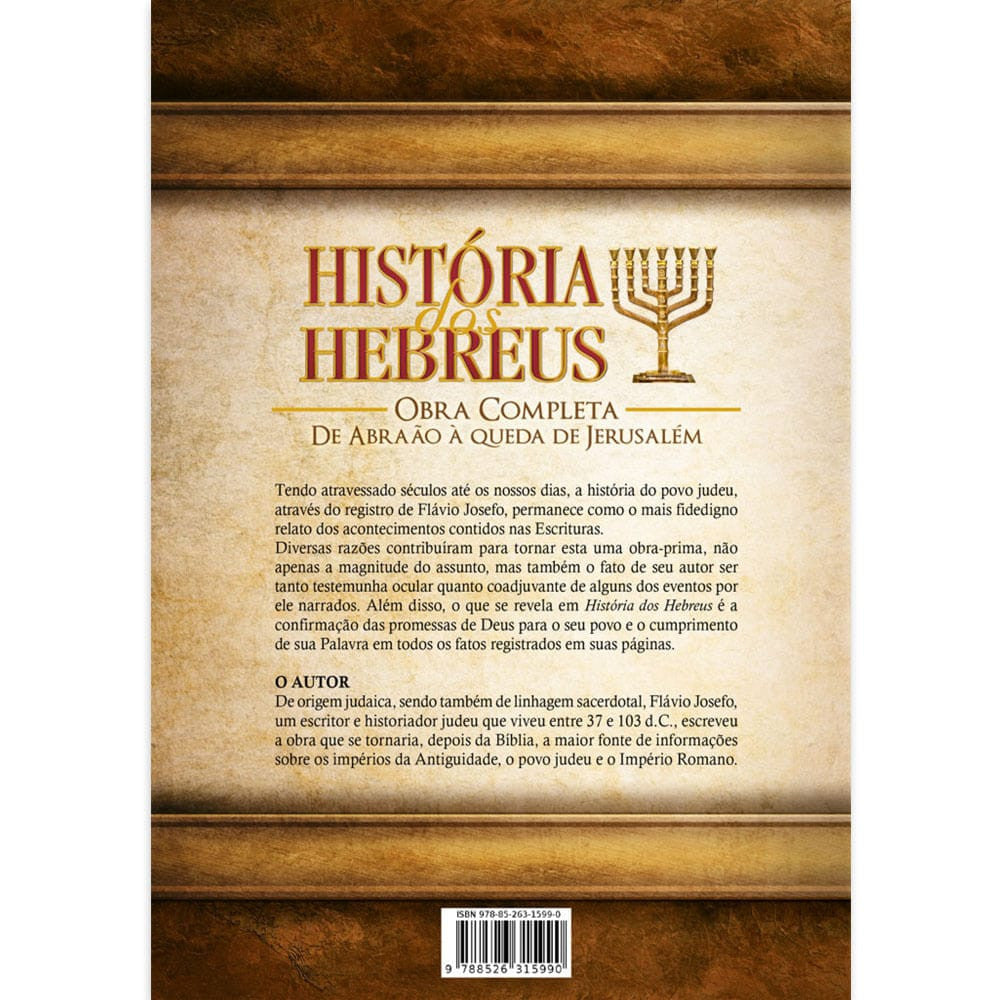 História Dos Hebreus - Edição De Luxo