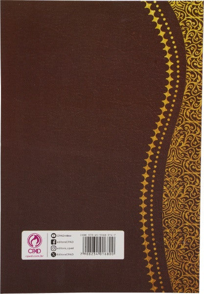 Harpa Cristã Popular Marrom 16,50 X 11,50cm