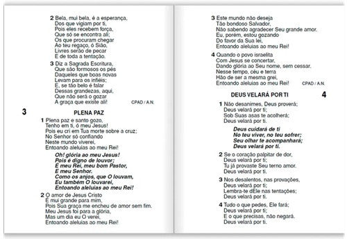 HARPA CRISTÃ POPULAR GUITARRA PEQUENA (13x10cm)