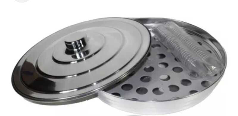 BANDEJA GRANDE DE ALUMÍNIO PRATA PARA CEIA +54 CÁLICES