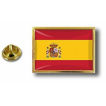 Boton Pin Quadrado Bandeira Espanha