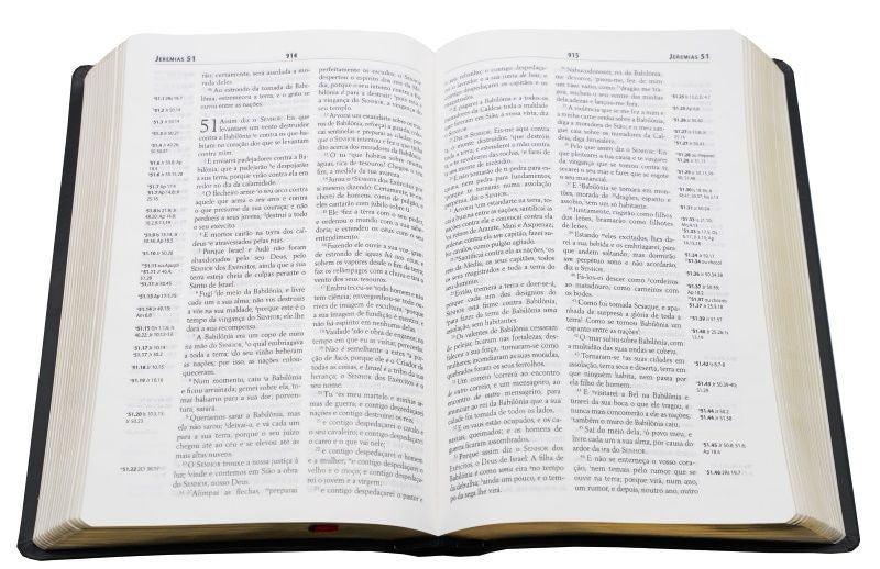 ARC Approved Worker's Bible with Harp - Medium Black