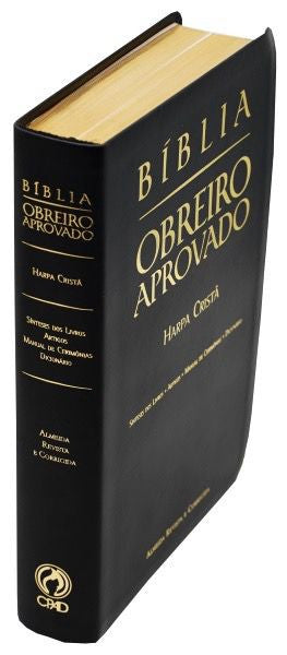 ARC Approved Worker's Bible with Harp - Medium Black