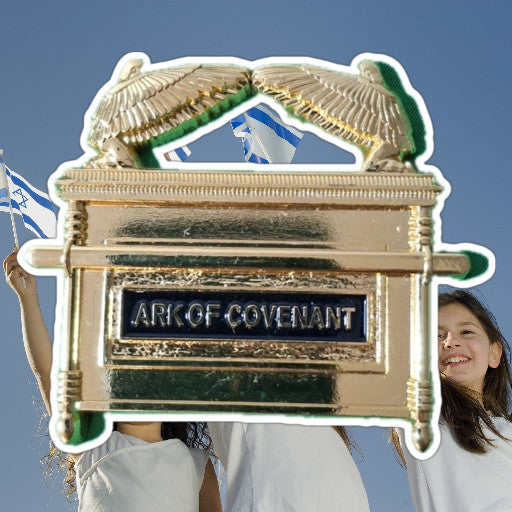 Ark of the Covenant Magnet - gold metal