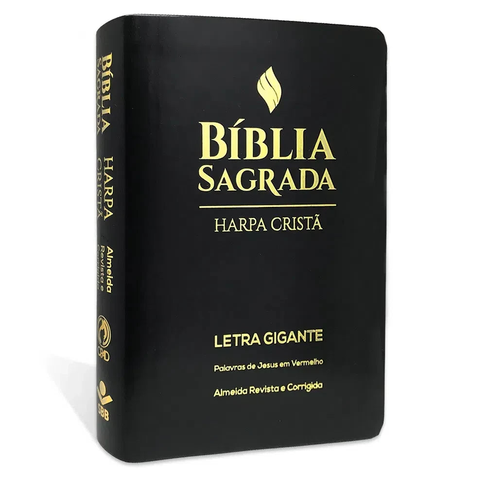 Bíblia Grande Harpa Cristã Popular Letra Gigante Preta