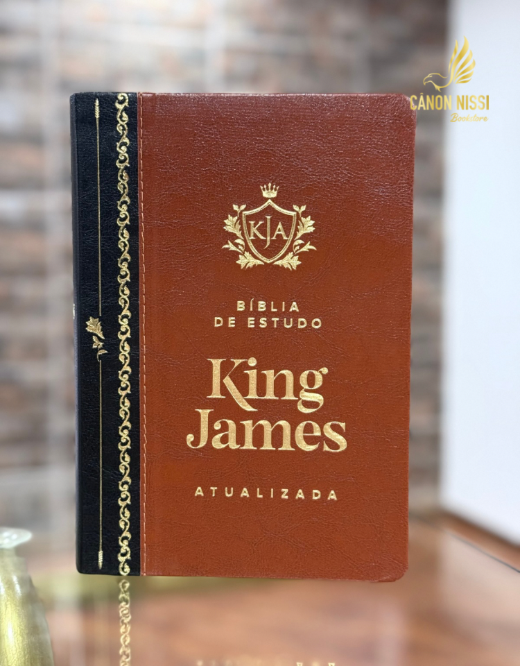 Bíblia King James Atualizada - Capa Luxo - Castanha