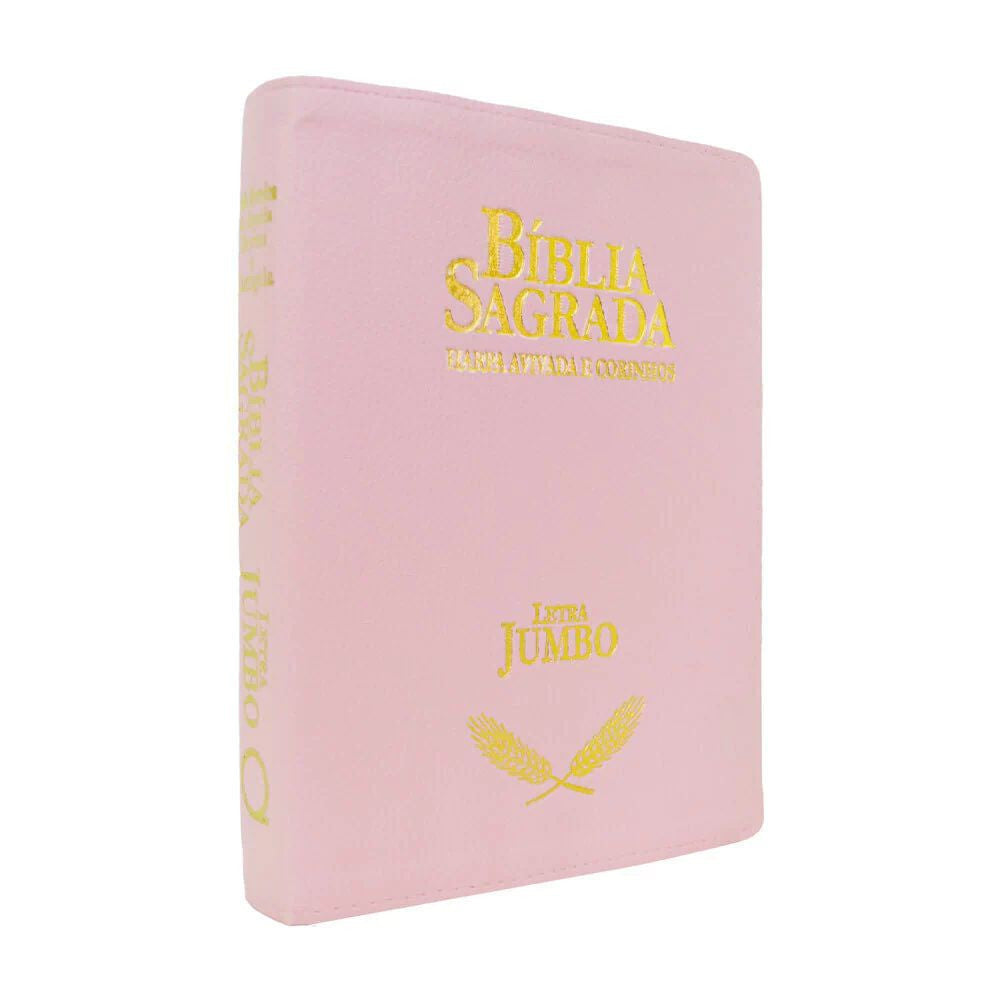 ARC Bible Jumbo Letter With Revived Harp and Choruses - Luxury Pink Cover