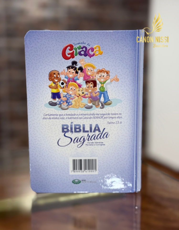 Bíblia Sagrada Turminha Da Graça - Almeida Revista e Corrigida Arc - Capa Dura