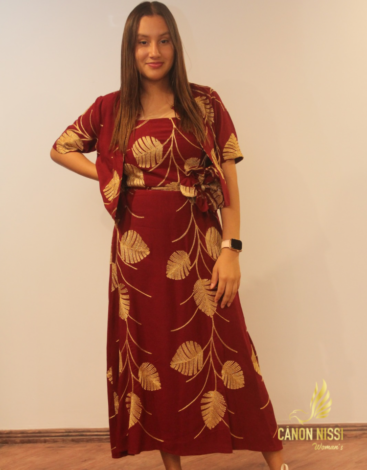 VESTIDO VISCOLINHO COM CASACO - SHOPIA