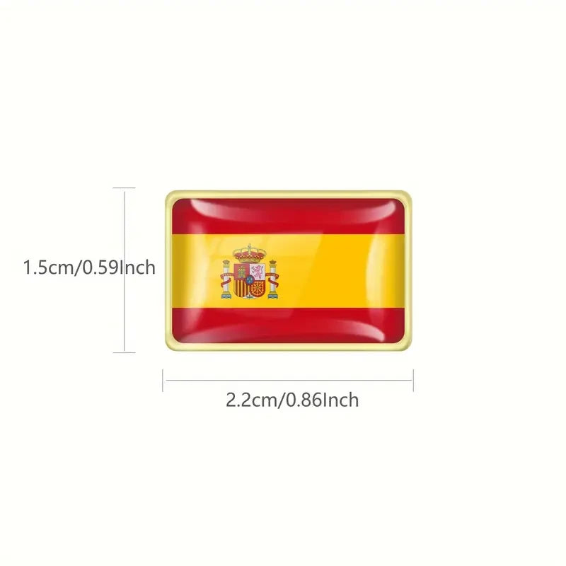Boton Pin Quadrado Bandeira Espanha