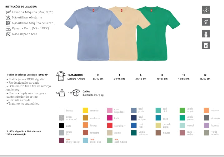 TSHIRT BRANCA PERSONALIZADA SUA ESTAMPA AQUI
