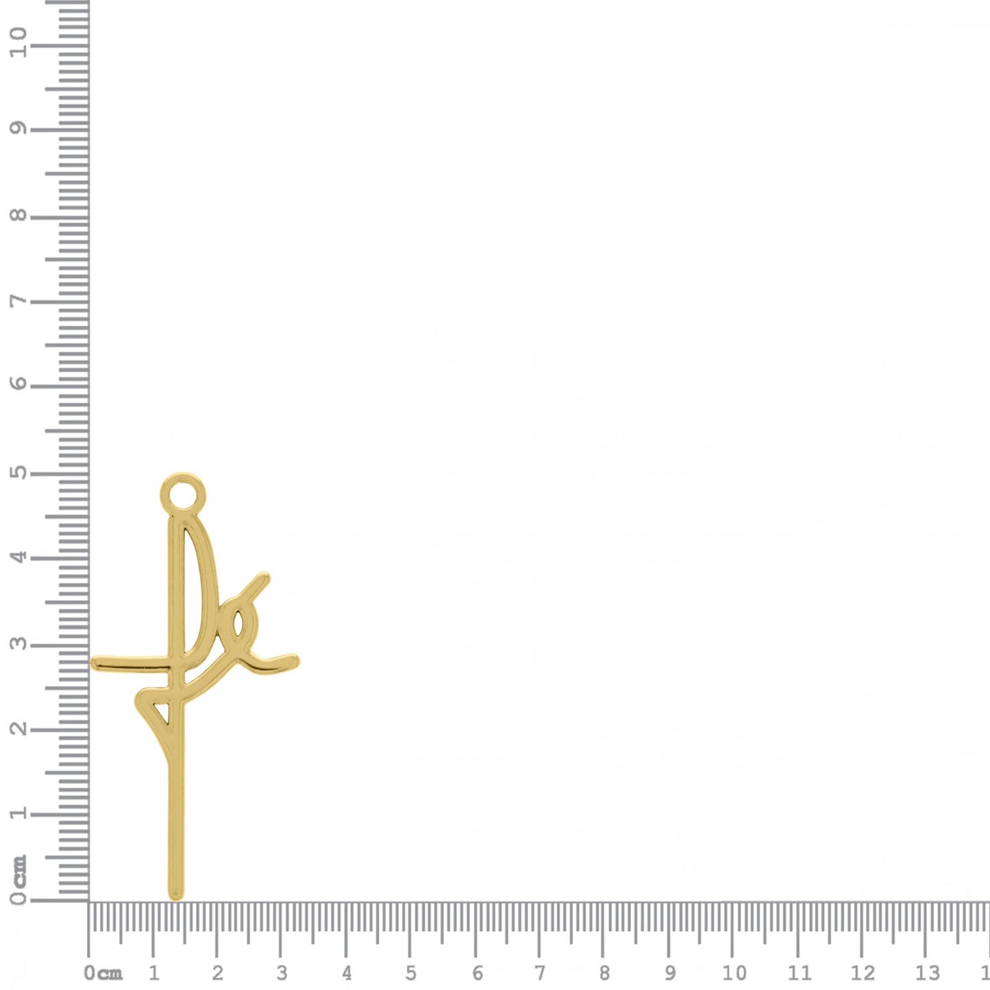 PINGENTE FÉ OURO 42MM