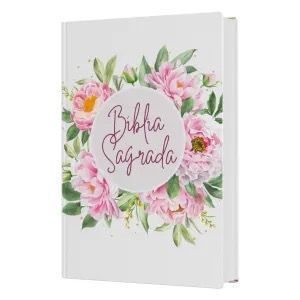 BÍBLIA SAGRADA BKJ- FLORES ARCO DE PAZ CAPA DURA
