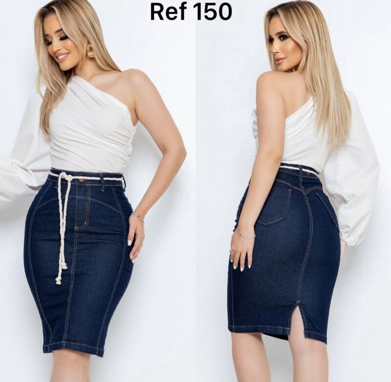 SAIA JEANS COM CORDAO NA CINTURA 36