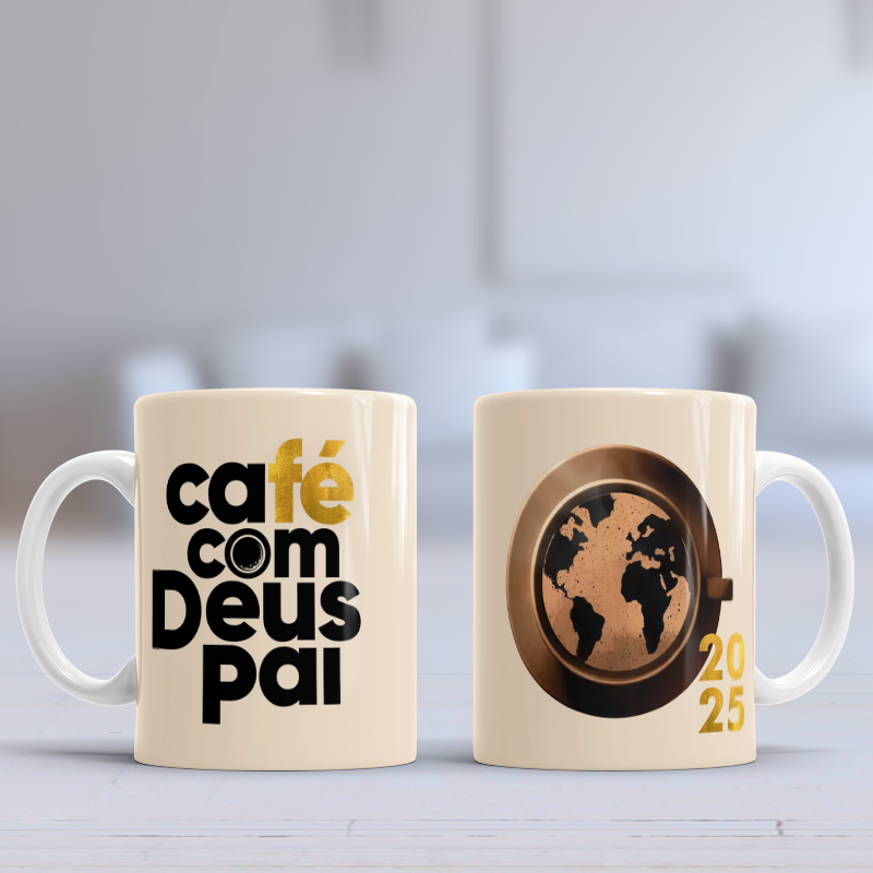 CANECA CAFÉ COM DEUS PAI 2025