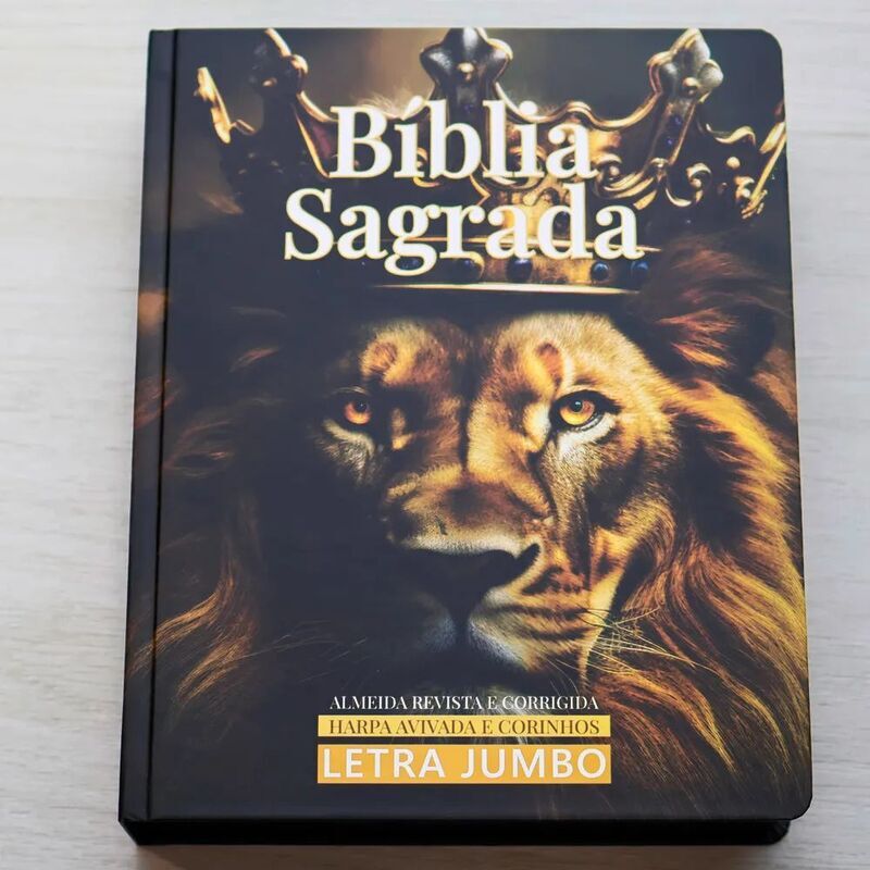 BÍBLIA SAGRADA HARPA AVIVADA E CORINHOS LETRA JUMBO