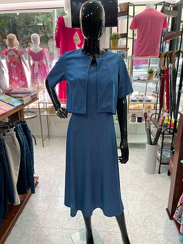 VESTIDO MIDI COM CASACO - SARA