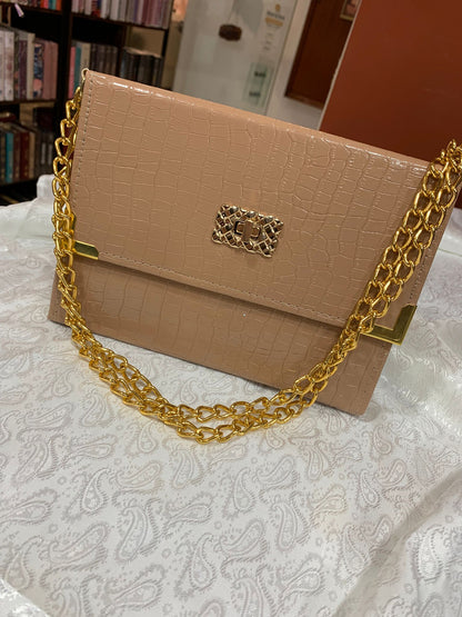 BIBLIA RC BOLSA COM ALÇA CROCO BEGE