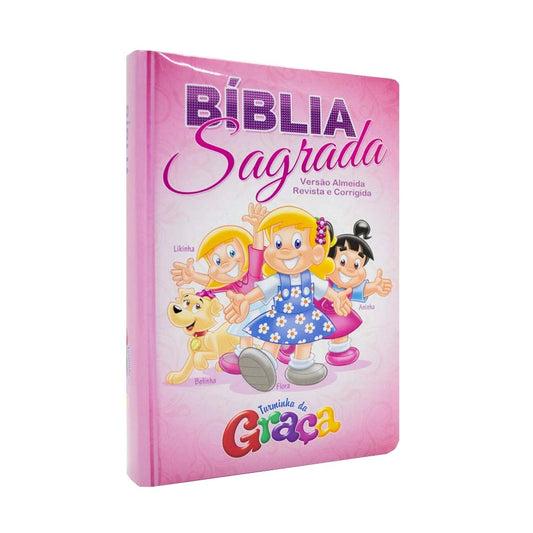BÍBLIA TURMINHA DA GRAÇA — CAPA ALMOFADADA MENINA
