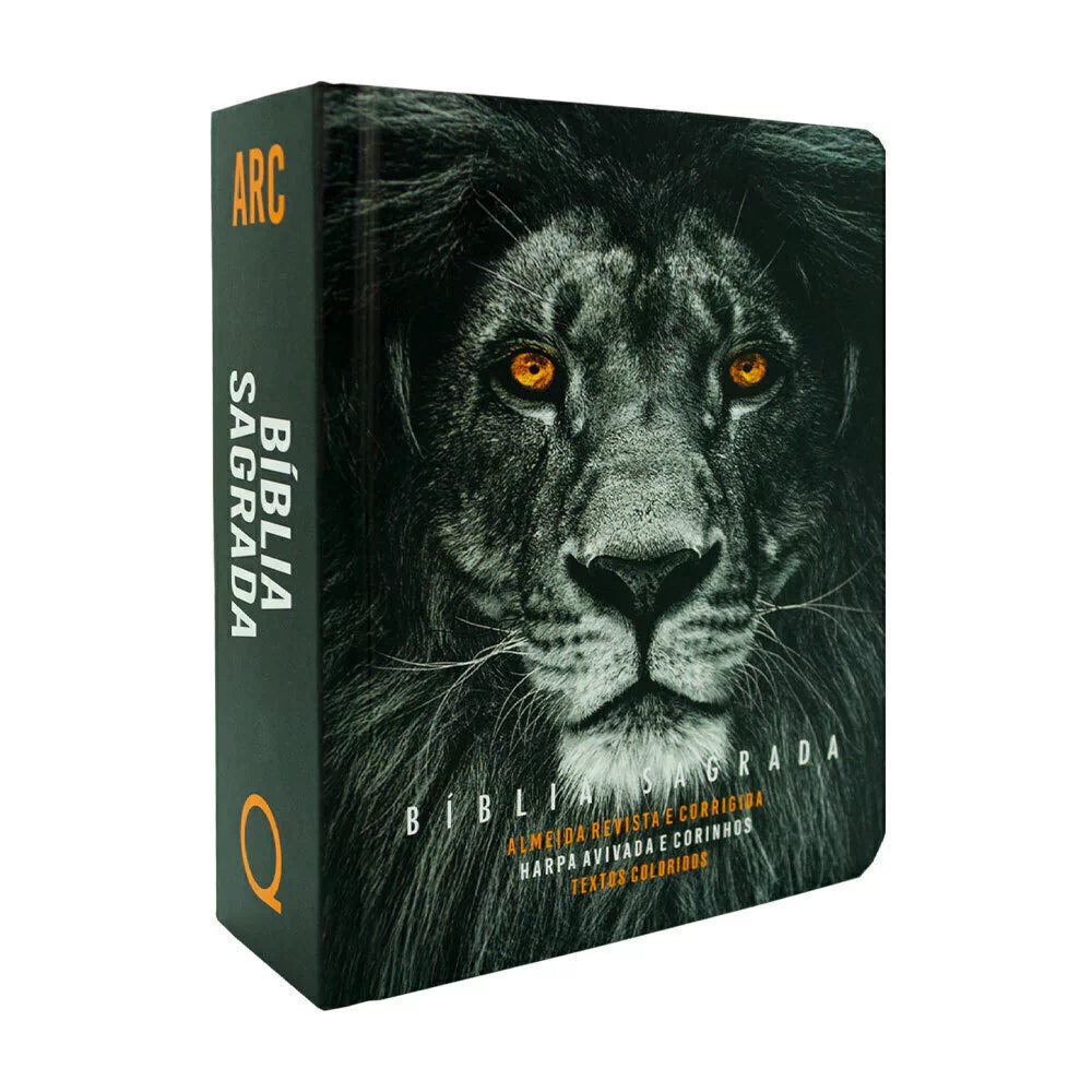 BIBLIA LEAO COM OLHOS EM CHAMAS