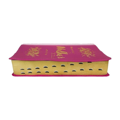 BÍBLIA DE ESTUDO DA MULHER DE DEUS LETRA GRANDE ROSA E PINK EDIFIQUE